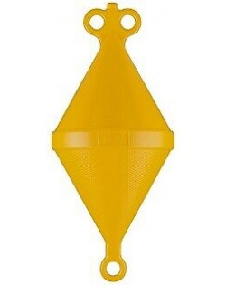 Gavitello biconico in polietilene soffiato - GIALLO